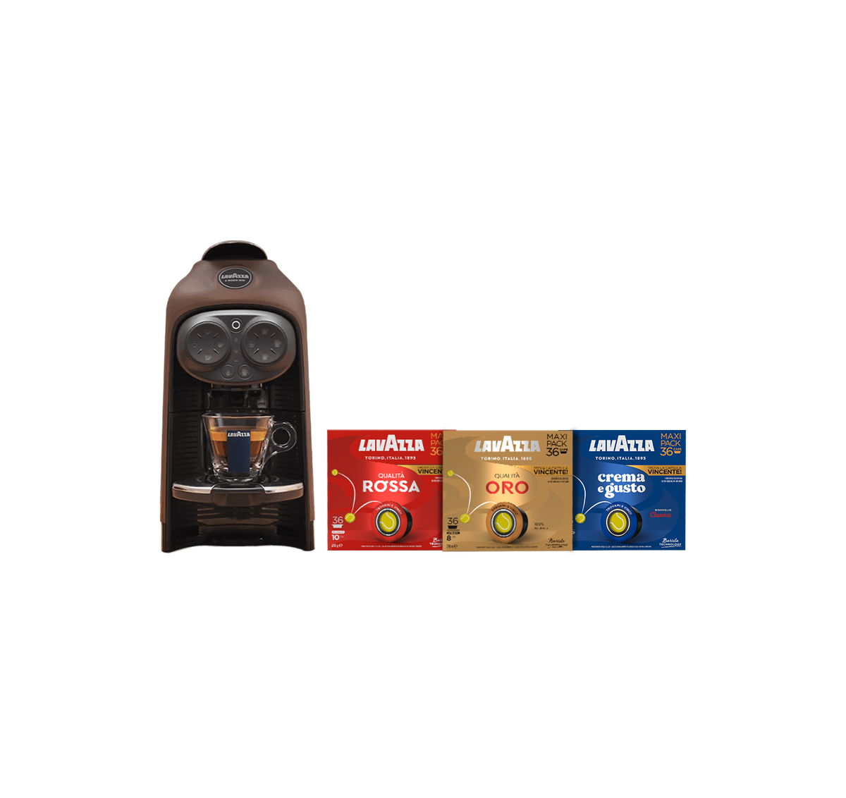 Macchina espresso Des¨¦a e 108 capsule Lavazza A Modo Mio